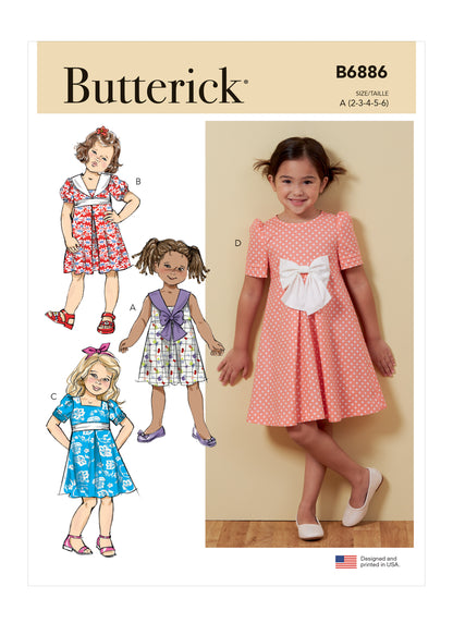 Butterick Pattern B6886 Children's Dress