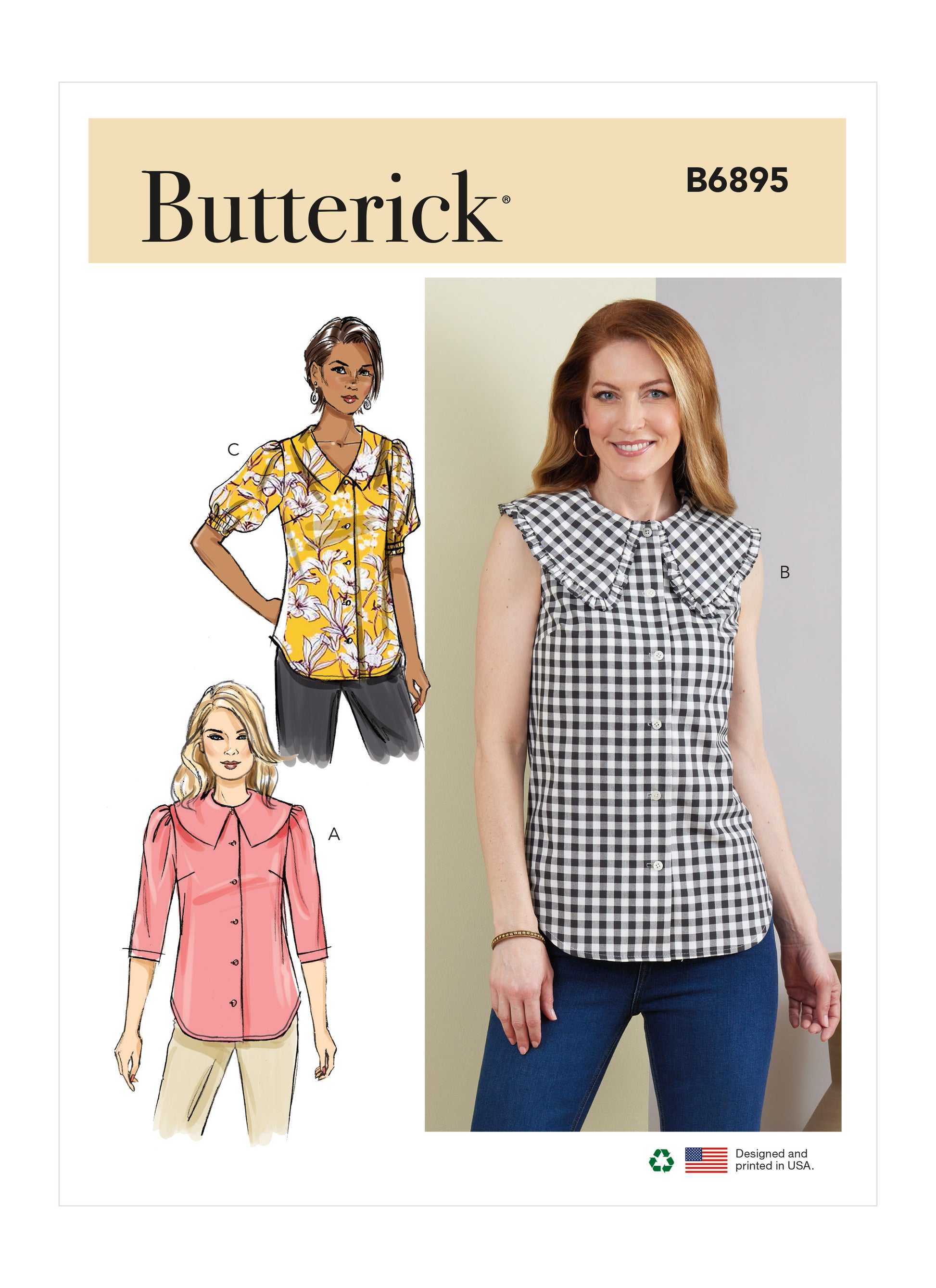 Butterick Pattern B6895 Misses' Top