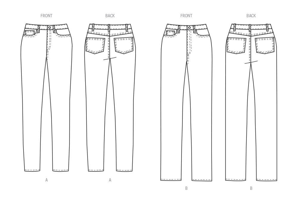 Butterick B6912 Women's Jeans