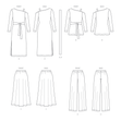 Butterick B6913 Misses' Knit Dress, Top, Skirt and Pants