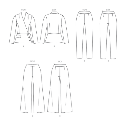 Butterick B6915 Misses' Jacket & Pants