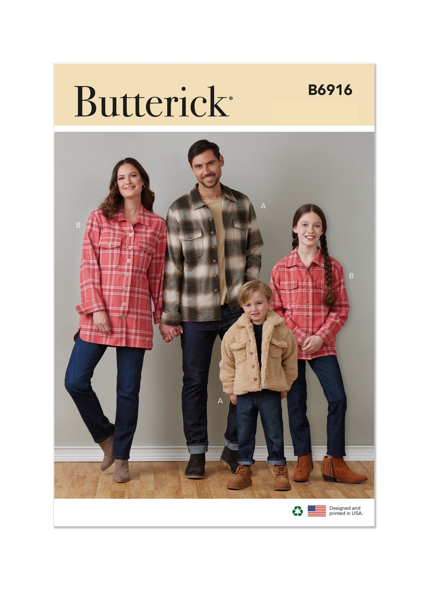 Butterick B6916 Children's, Teens' and Adults' Jacket