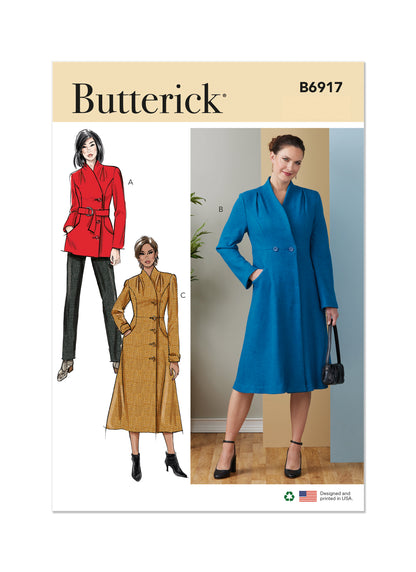 Butterick B6917 Misses' Coat