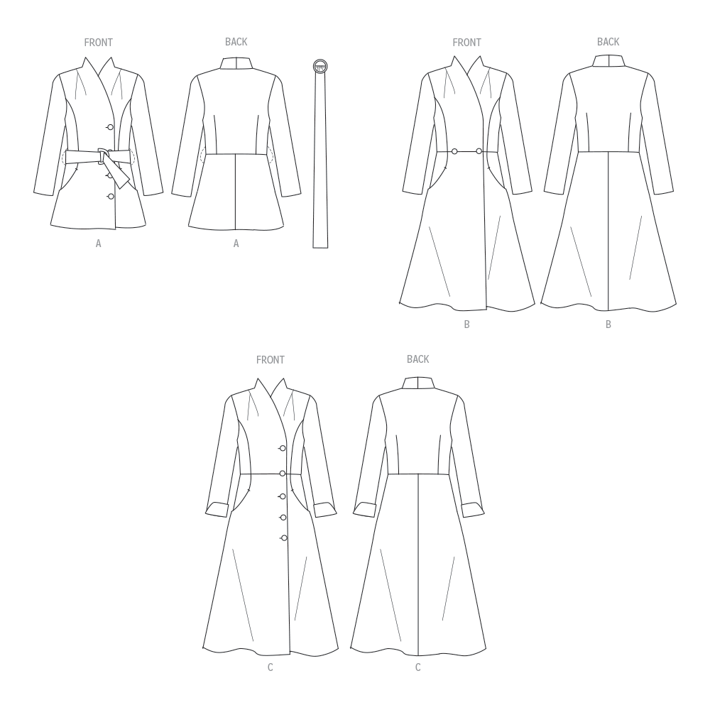 Butterick B6917 Misses' Coat