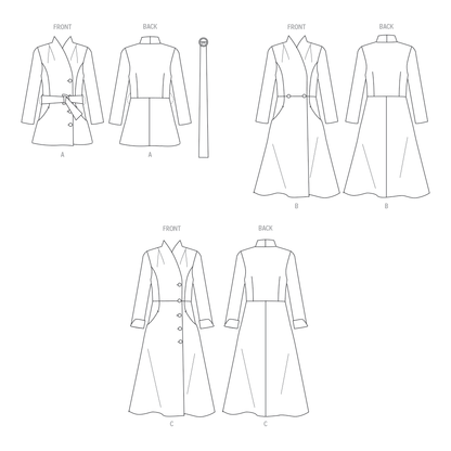 Butterick B6917 Misses' Coat