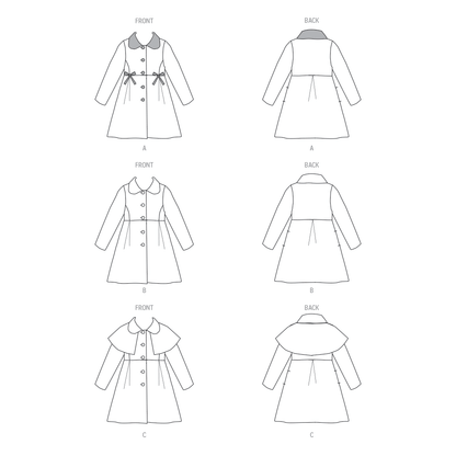 Butterick B6921 Children's Coat