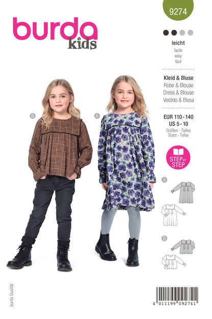 Burda X09274 Child Dress