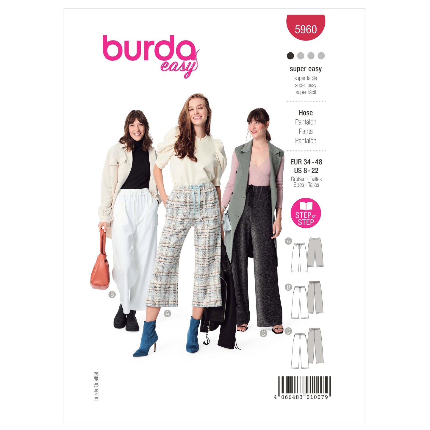 Burda Pattern X05960 Misses' Skirt/Pants