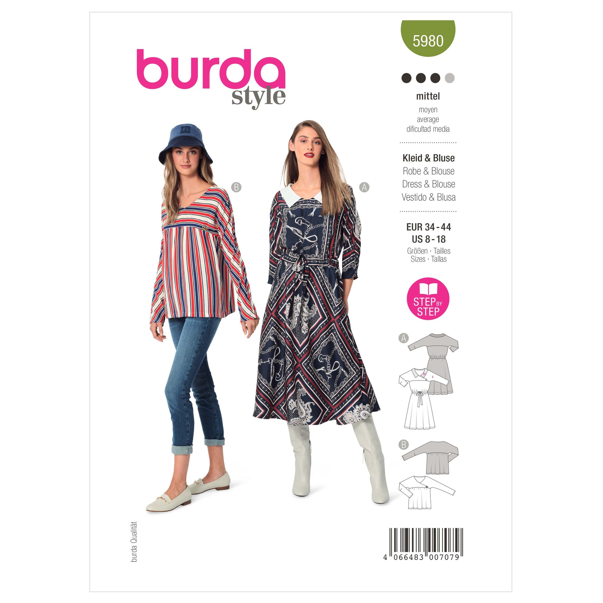 Burda Pattern X05980 Misses' Dress