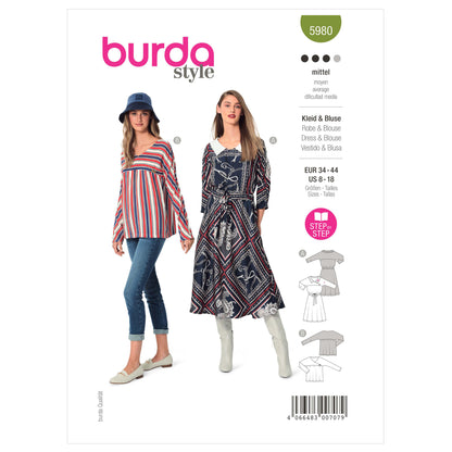 Burda Pattern X05980 Misses' Dress