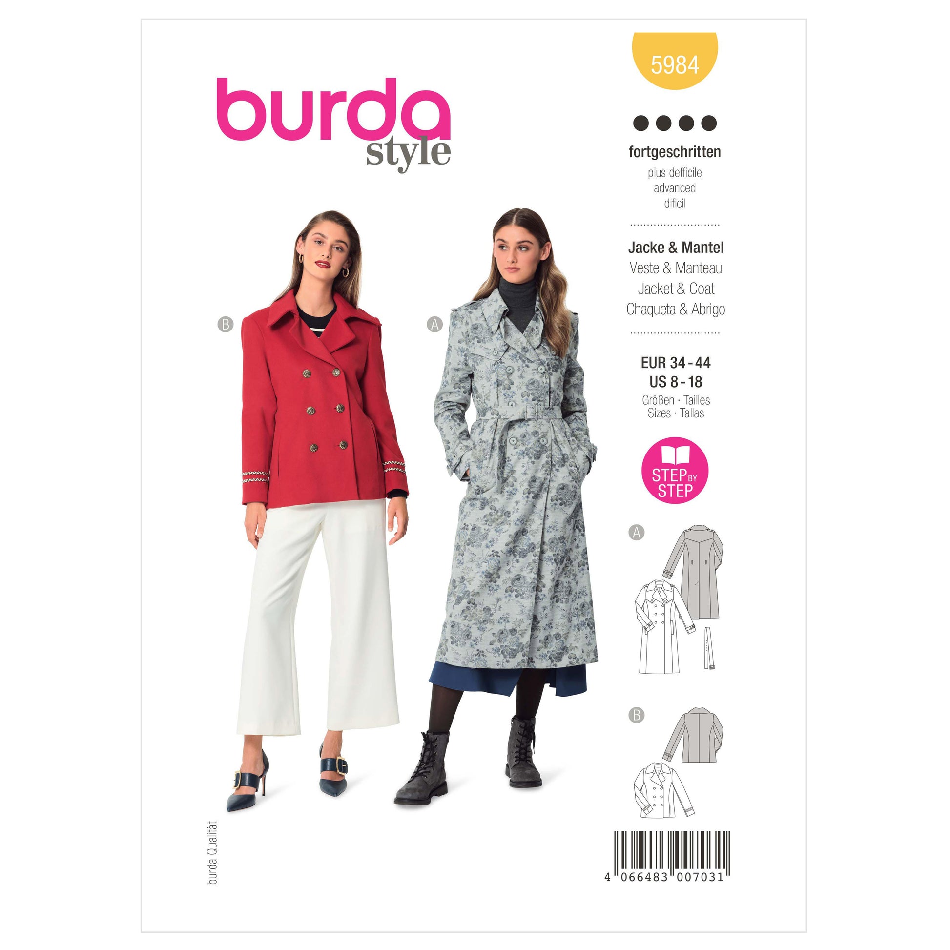 Burda Pattern X05984 Misses' Jacket