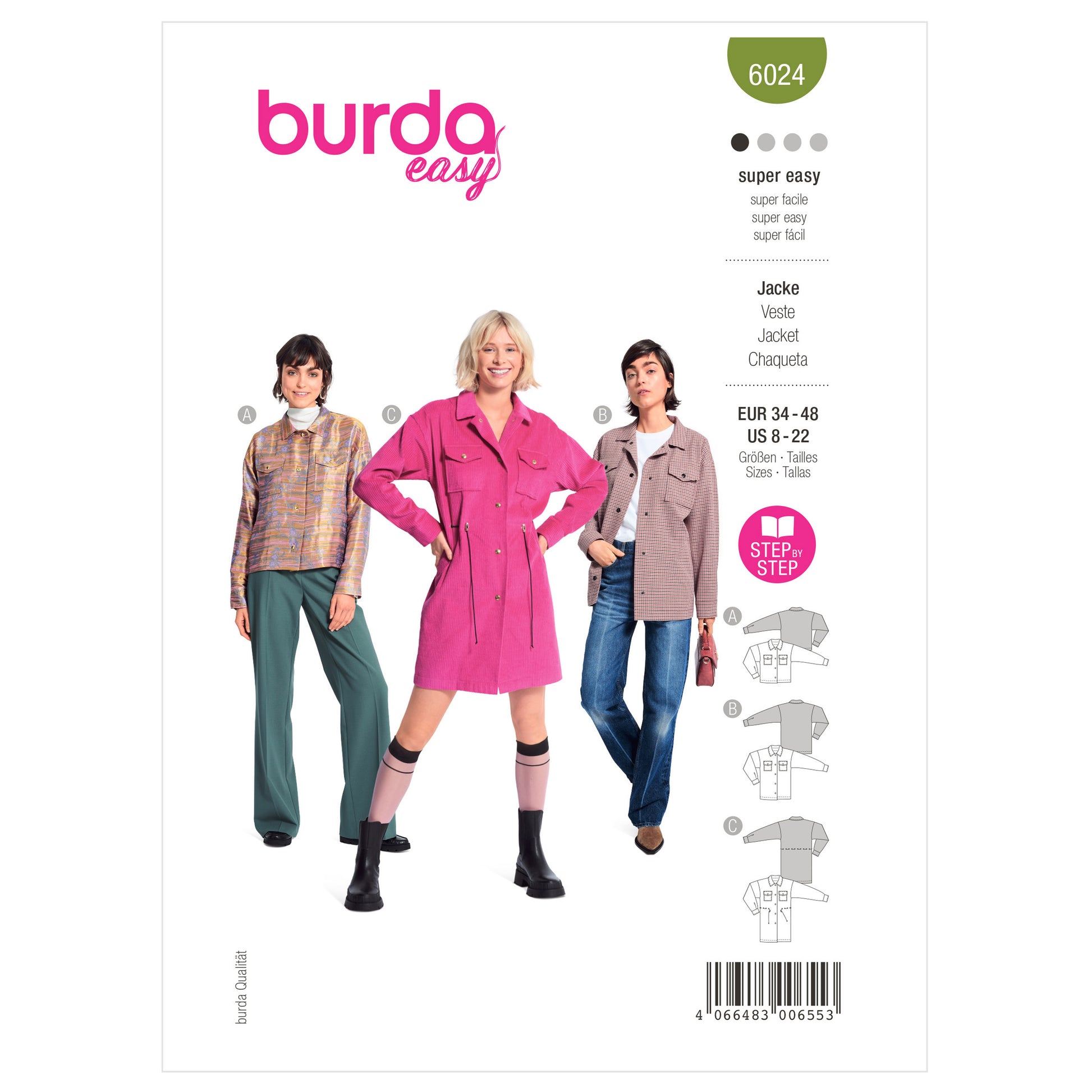 Burda Pattern X06024 Misses' Jacket