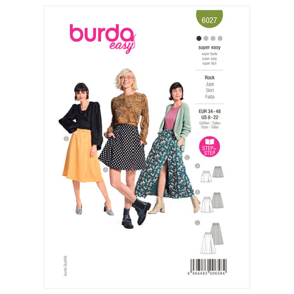 Burda Pattern X06027 Misses' Skirt/Pants