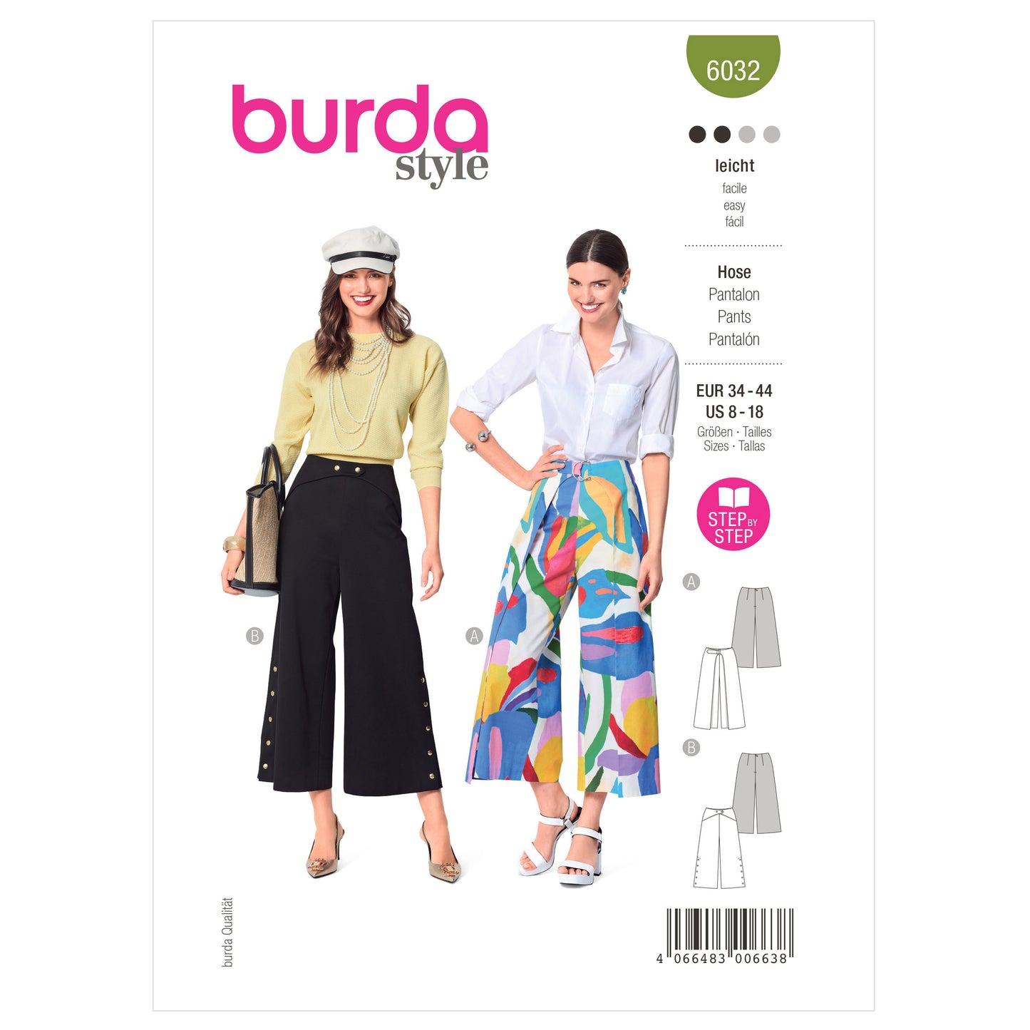 Burda Pattern X06032 Misses' Skirt/Pants