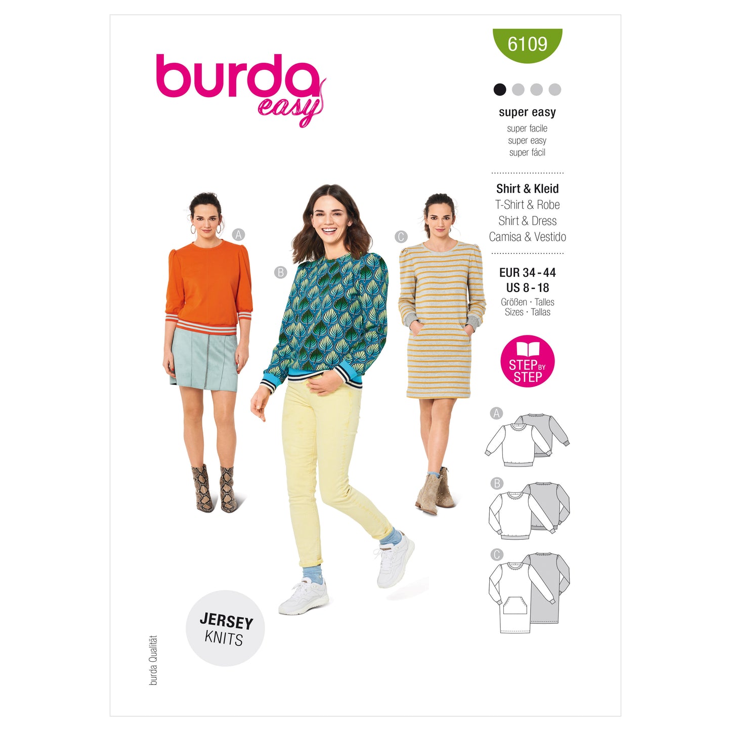 Burda Pattern 6109 Misses' Sweatshirt