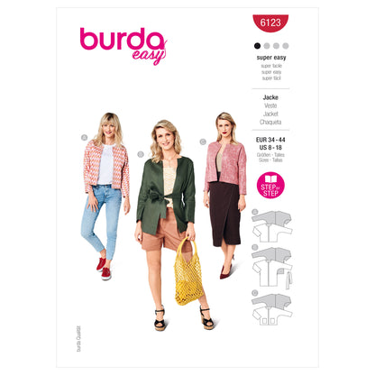 Burda Pattern 6123 Misses' Jacket