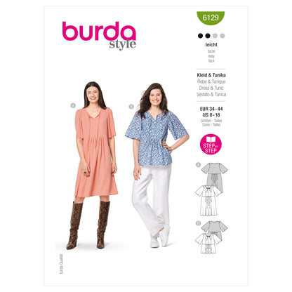 Burda Pattern 6129 Misses' Dress