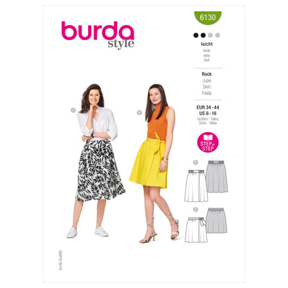 Burda Pattern 6130 Misses' Skirt