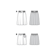 Burda Pattern 6130 Misses' Skirt