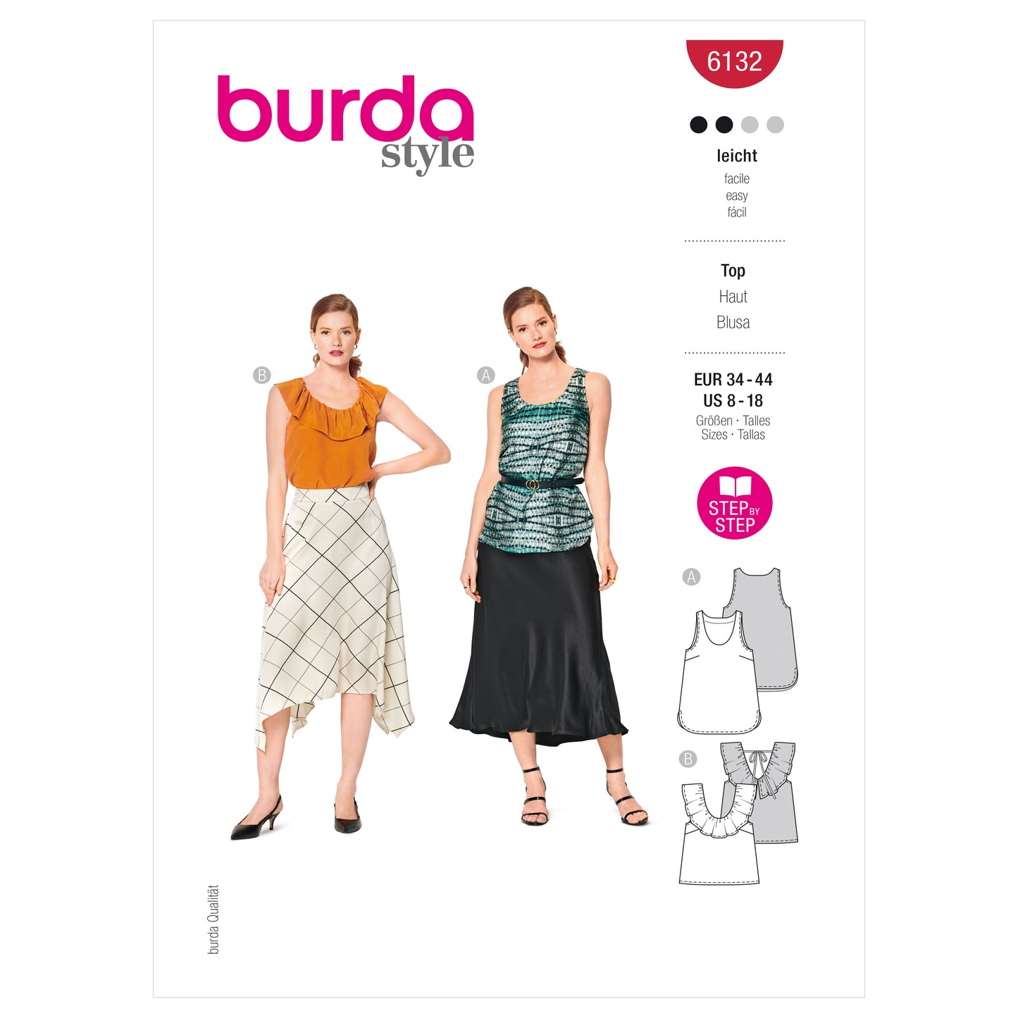 Burda Pattern 6132 Misses' Tank Top