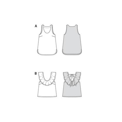 Burda Pattern 6132 Misses' Tank Top