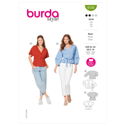 Burda Pattern 6135 Misses' Blouse