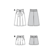 Burda Pattern 6138 Misses' Culottes, Trousers, Pants