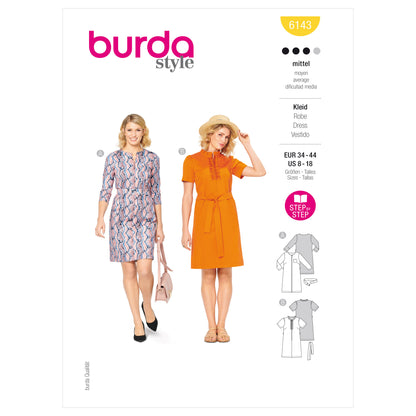 Burda Pattern 6143 Misses' Dress