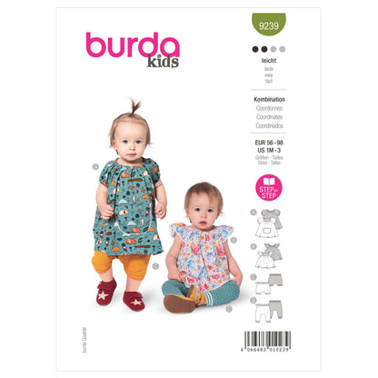 Burda Pattern X09239 Baby Sportswear