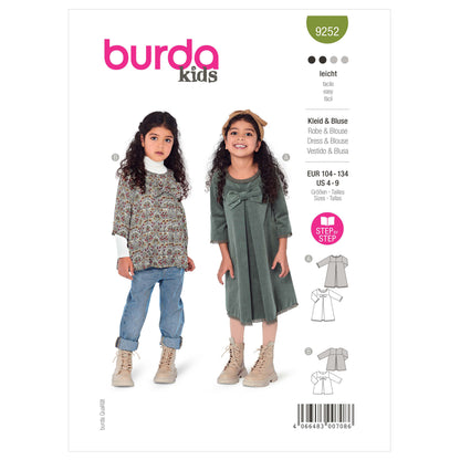 Burda Pattern X09252 Child Dress