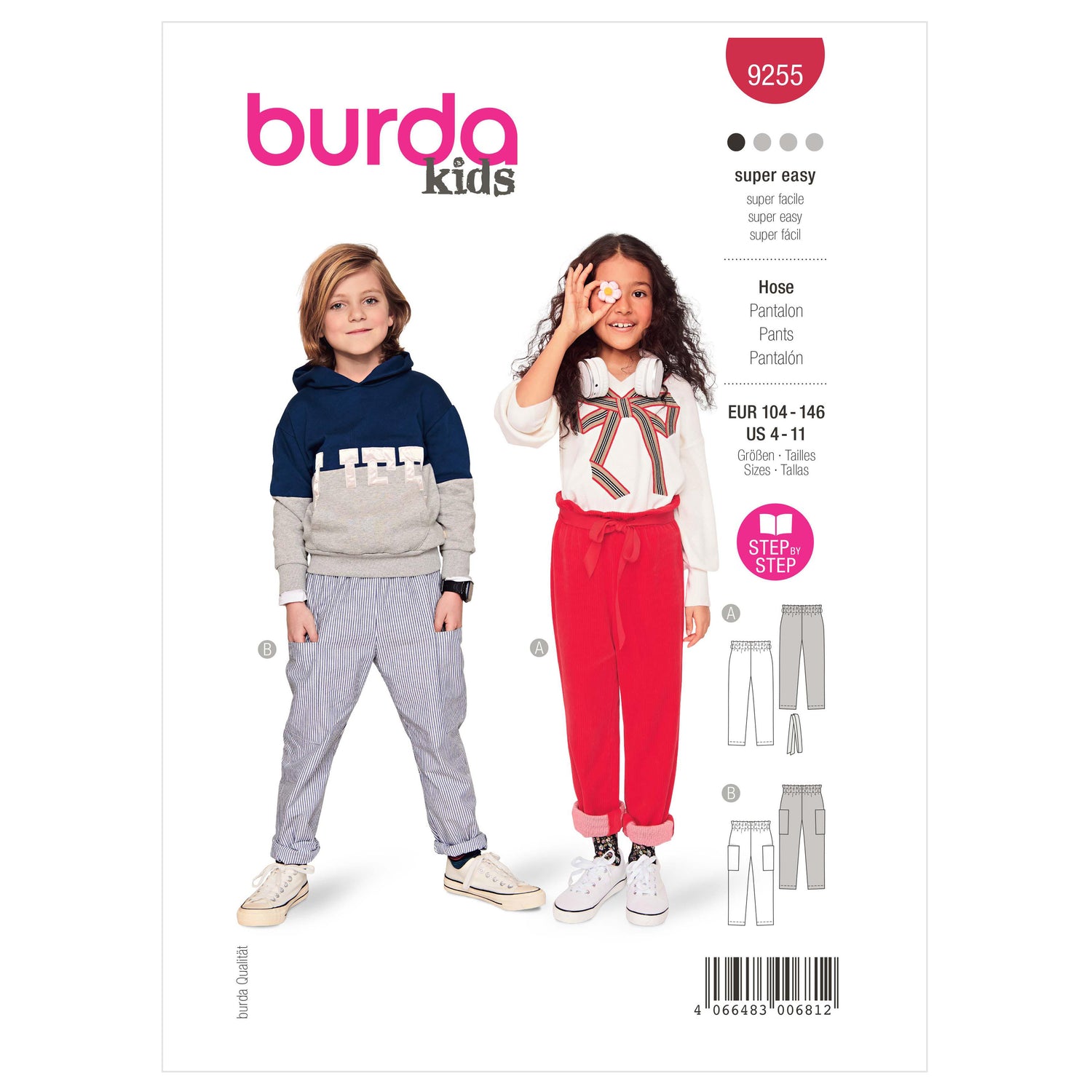 Burda Pattern X09255 Child Skirt/Pants