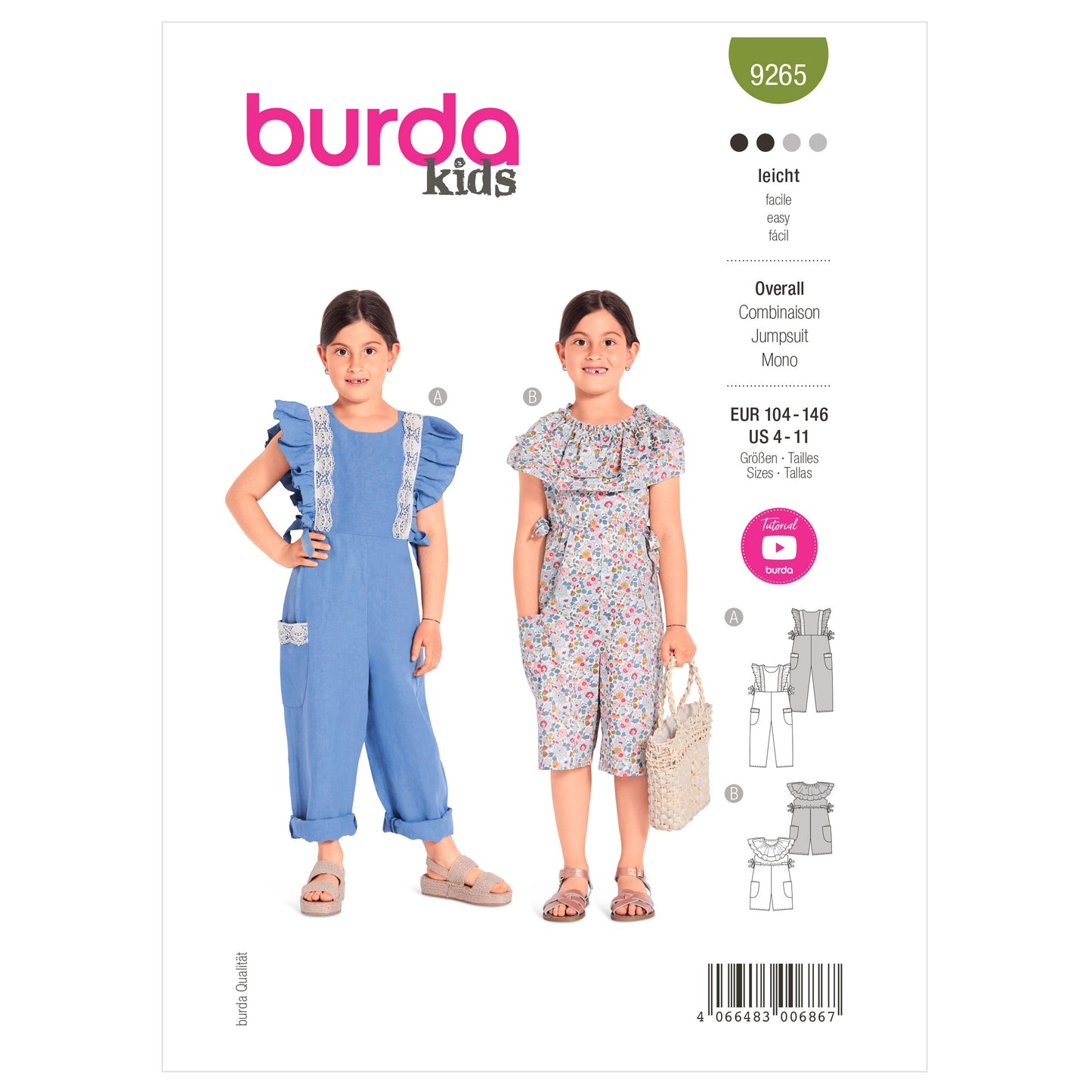 Burda Pattern X09265 Child Sportswear