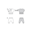 Burda Pattern 9278 Babies' Top and Trousers or Pants