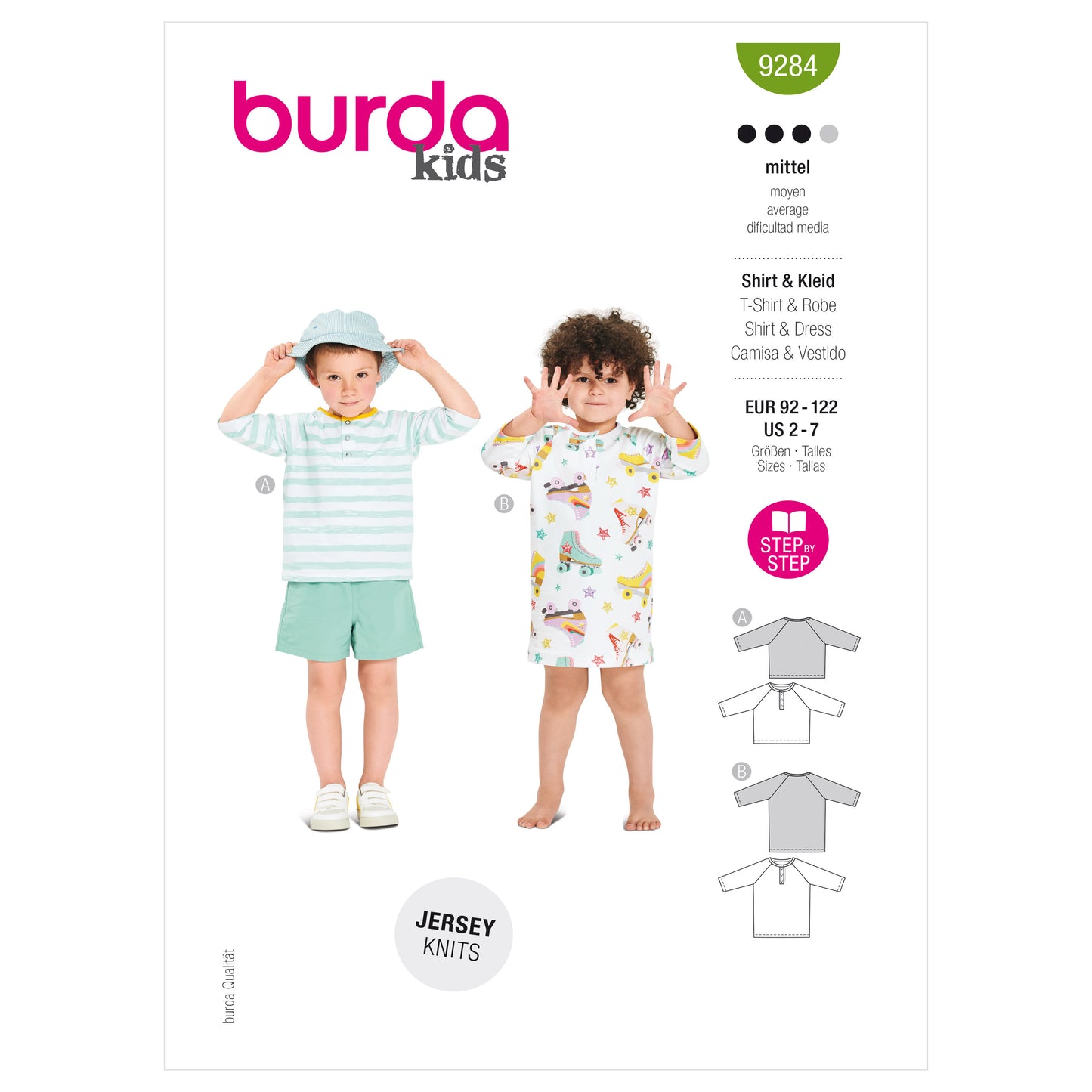 Burda Pattern 9284 Children's Top and Dress