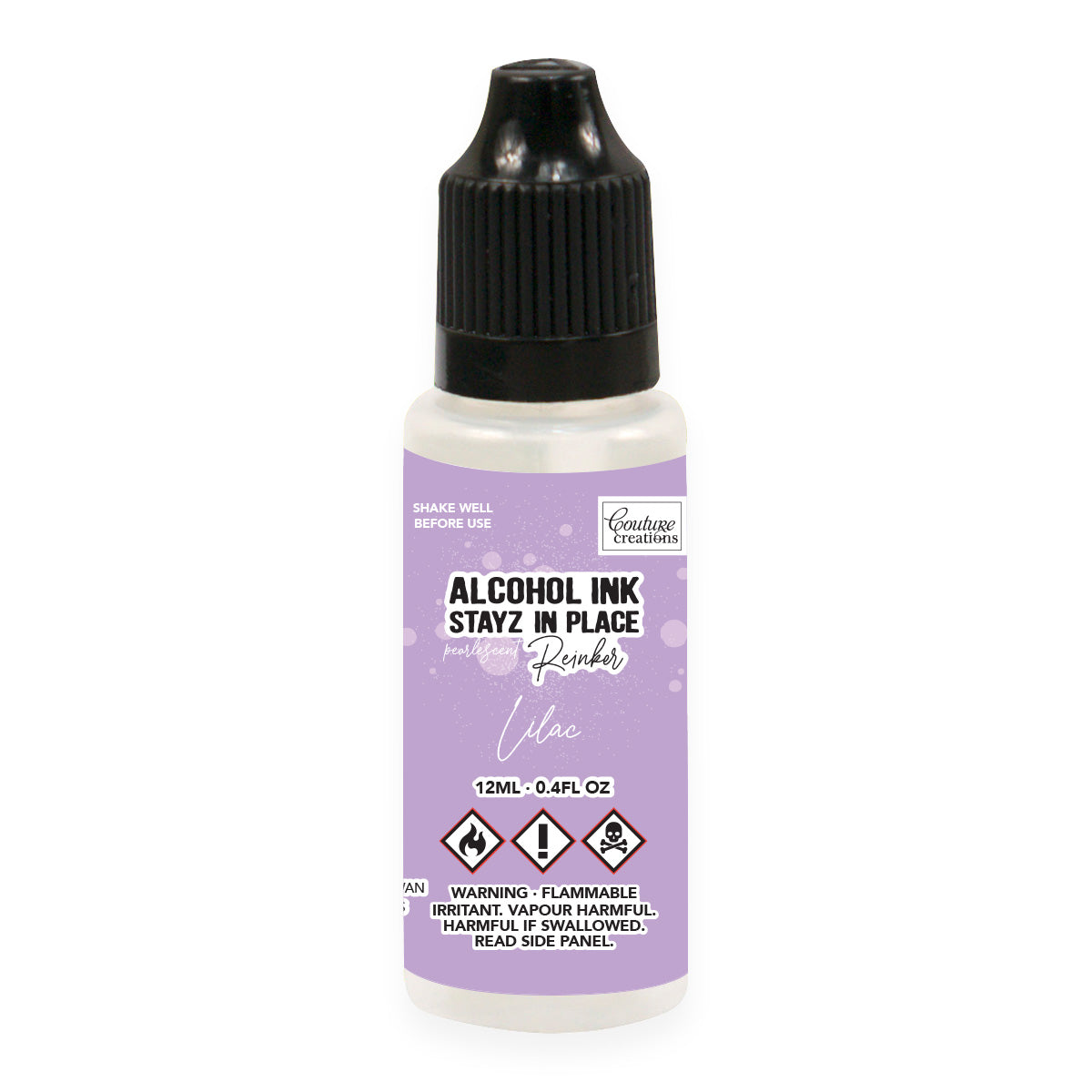 Stayz in Place Alcohol Ink Pad Reinker, Lilac Pearlescent- 12ml