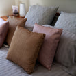 Lena 2pk Decorative Cushions, Gold- 45x45cm