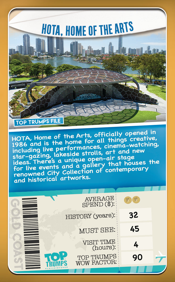 Top Trumps Cards, Gold Coast
