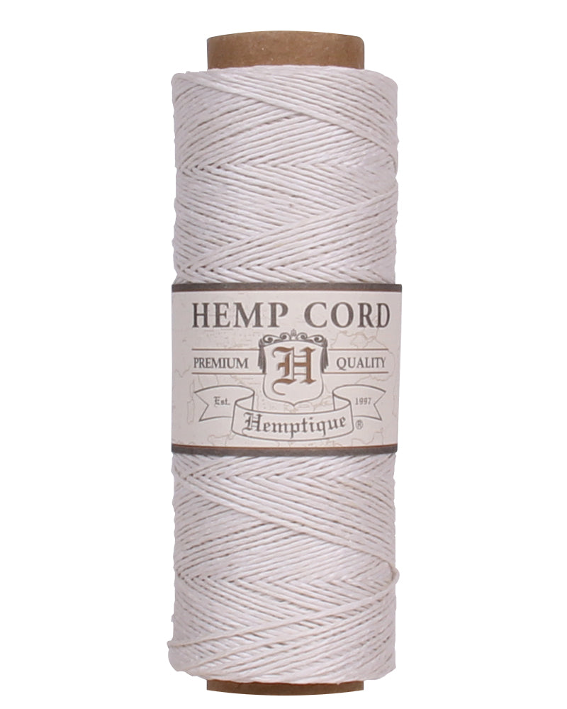 Hemptique Cord Spool #10, White- 25g