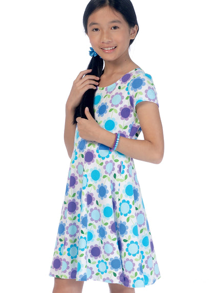 McCall's Pattern M7079 Girls'/Girls' Plus Dresses