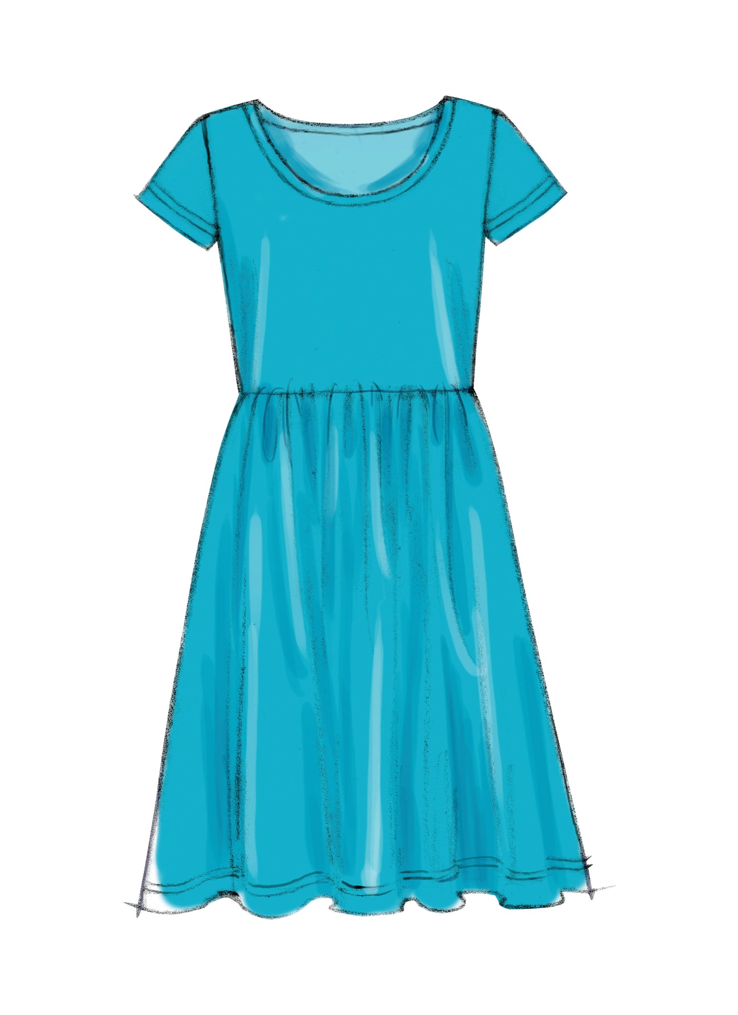 McCall's Pattern M7079 Girls'/Girls' Plus Dresses