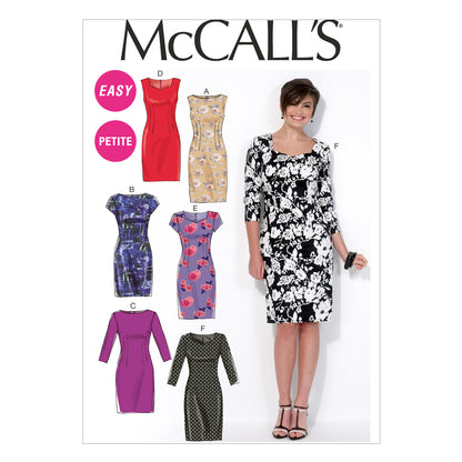 McCall's Pattern M7085 Misses'/Miss Petite Dresses