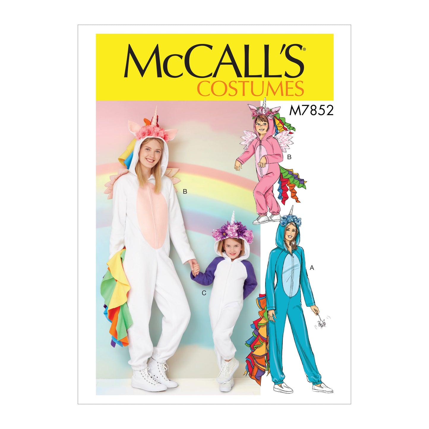 McCall's Pattern M7852 Miss/Children's/Girls' Costume