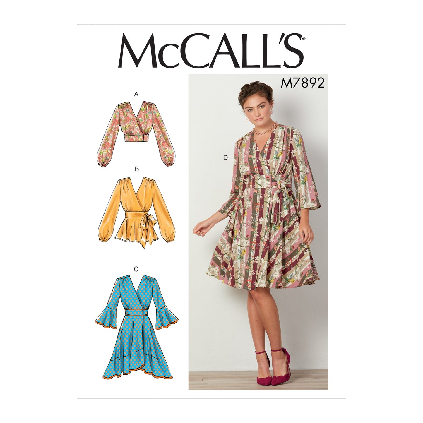 McCall's Pattern M7892 Misses' Tops and Dresses