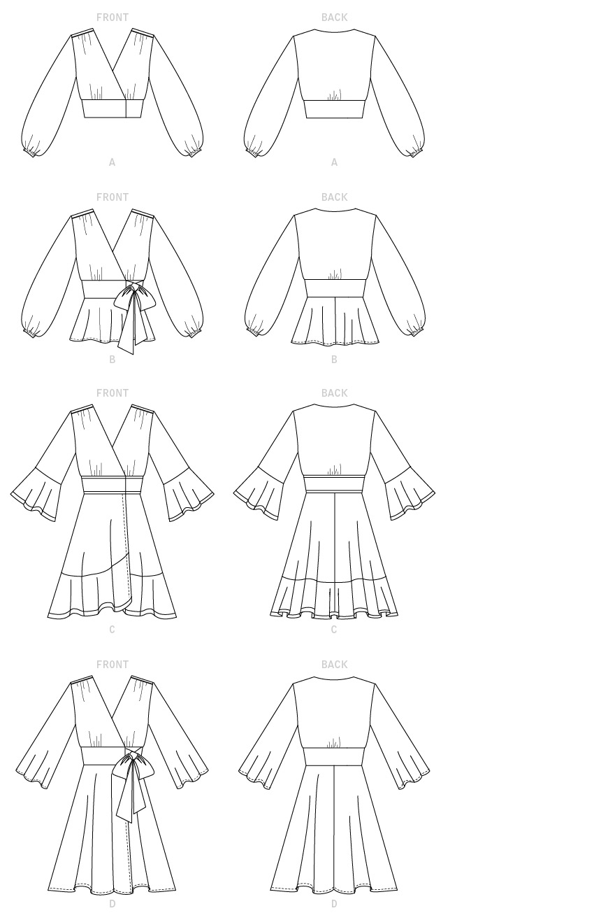 McCall's Pattern M7892 Misses' Tops and Dresses