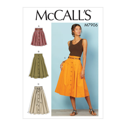 McCall's Pattern M7906 Misses' Skirts