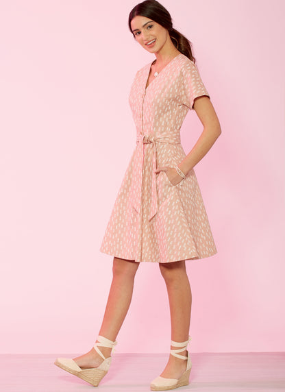 McCall's Pattern M7920 Misses'/Miss Petite Dresses and Belt