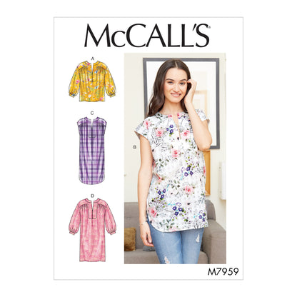 McCall's Pattern M7959 Misses' Top, Tunic and Dresses