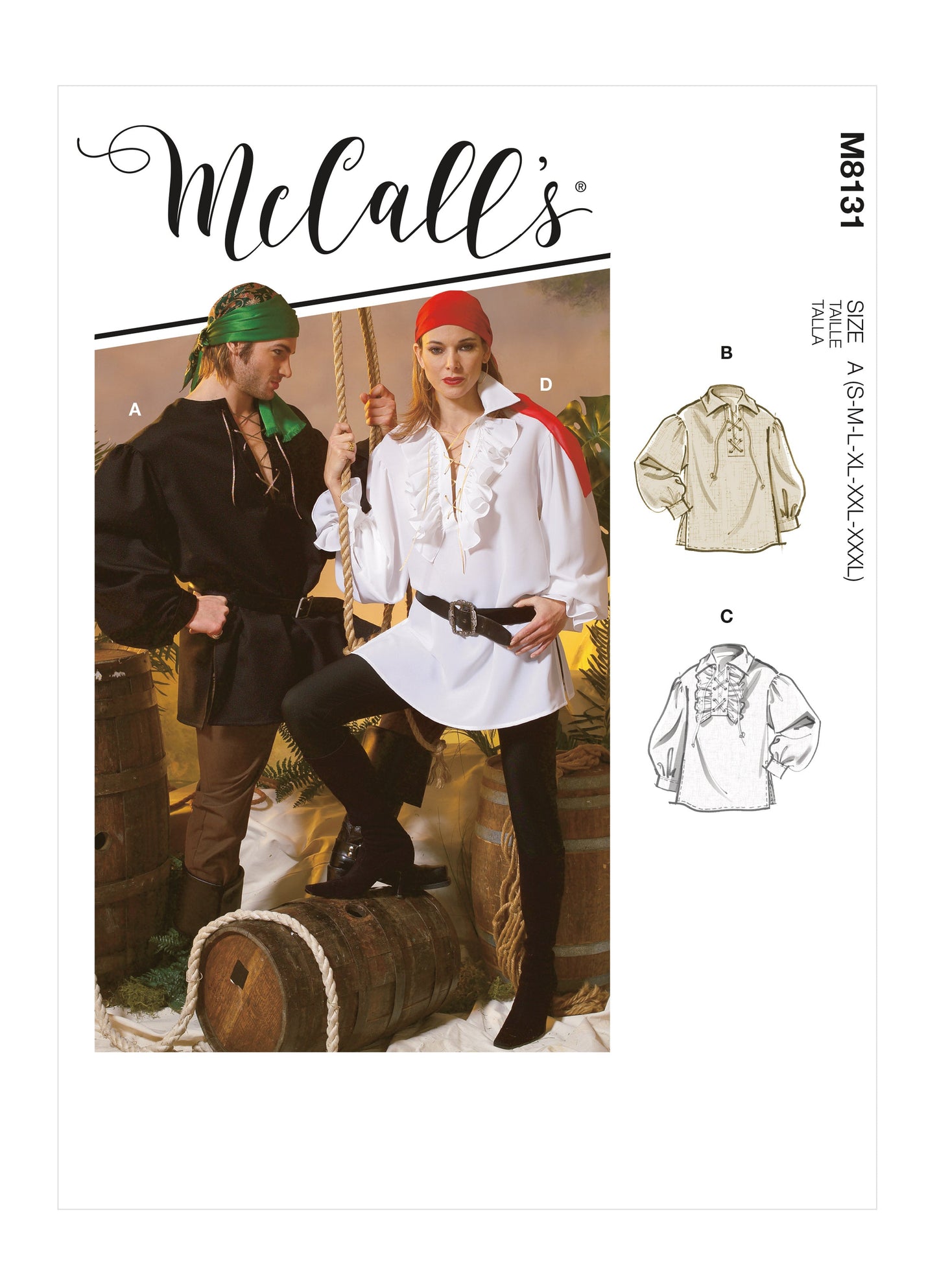 McCall's Pattern M8131 Unisex Shirts