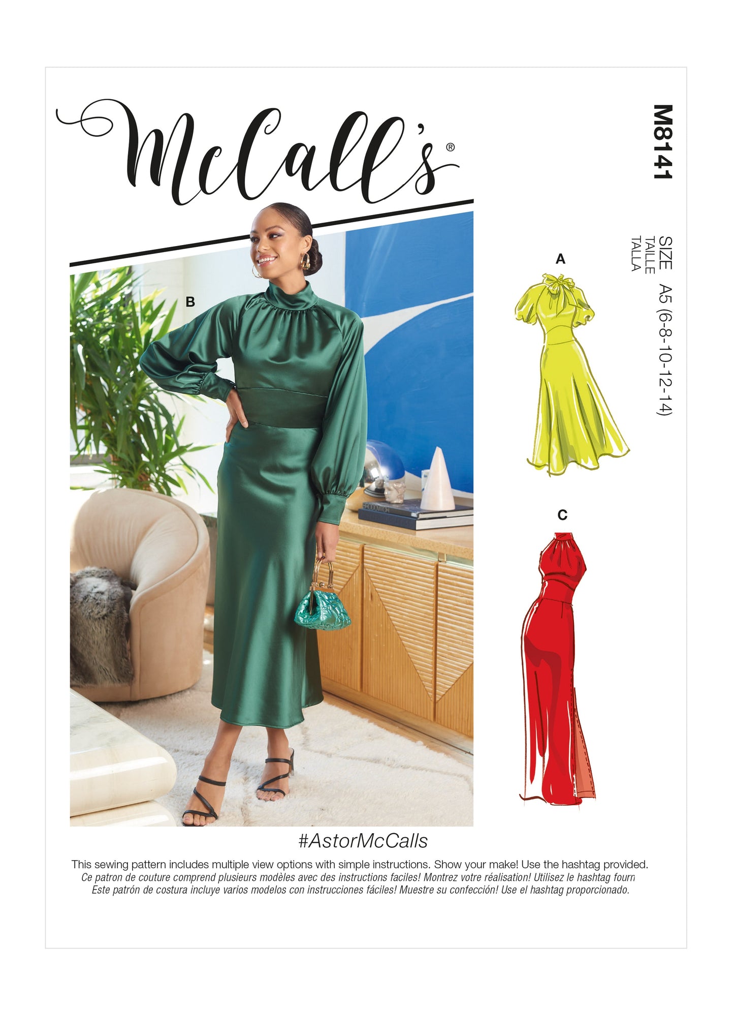 McCall's Pattern M8141 Misses' Dresses