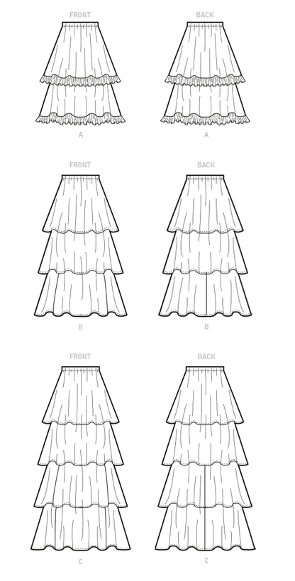 McCall's Pattern M8150 Misses' Skirts